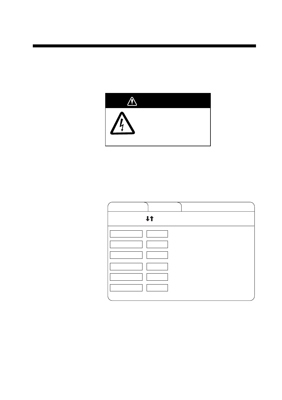 Self tests, Opening the self test menu, Warning | Furuno COLOR SCANNING CSH-23F/24F User Manual | Page 93 / 116