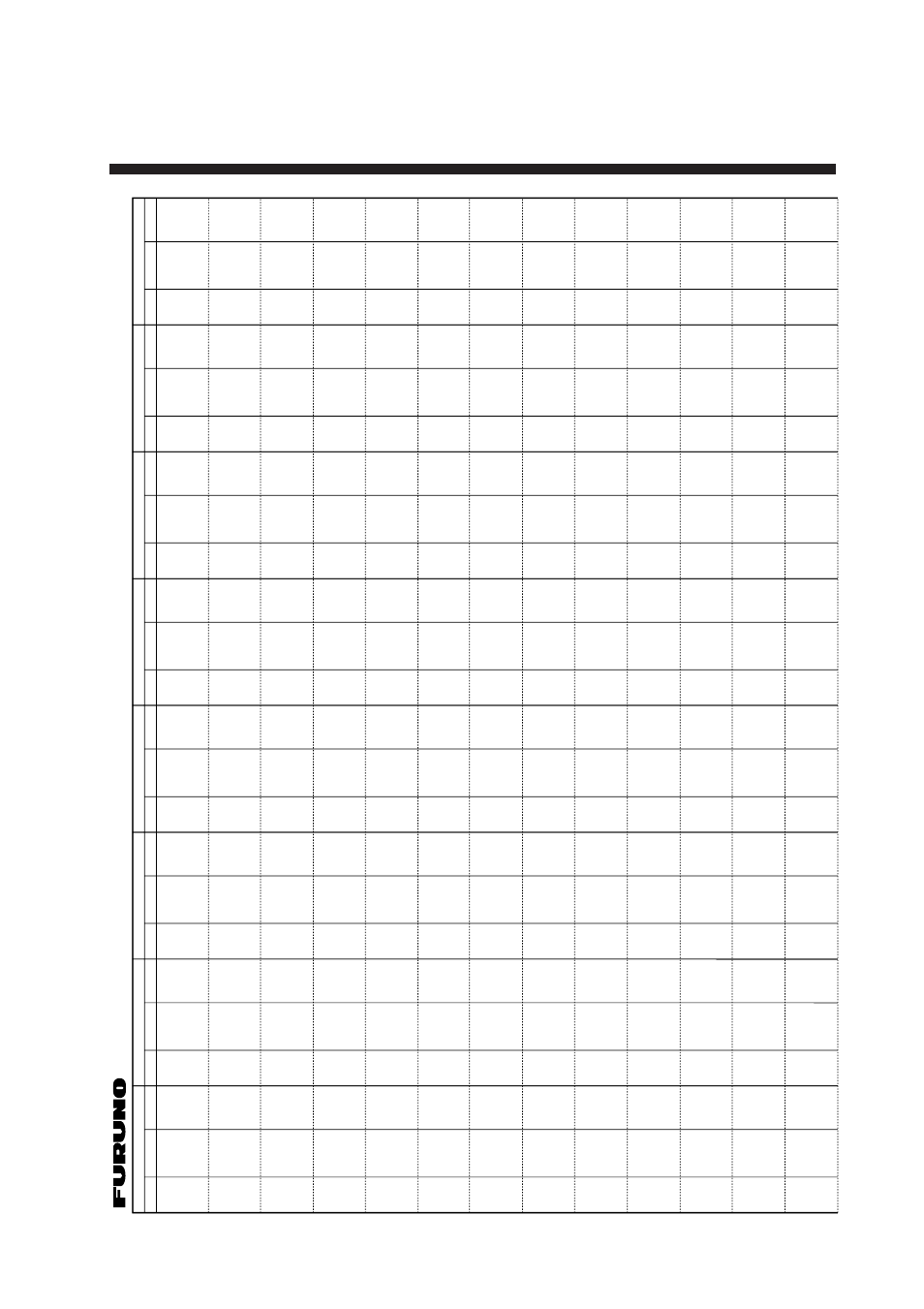 Appendix 1 itu telex channels/frequency list, Appendix 1 itu telex channels/ frequency list, Ap1-1 | Itu telex frequency table (1/4) | Furuno DP-6 User Manual | Page 81 / 93