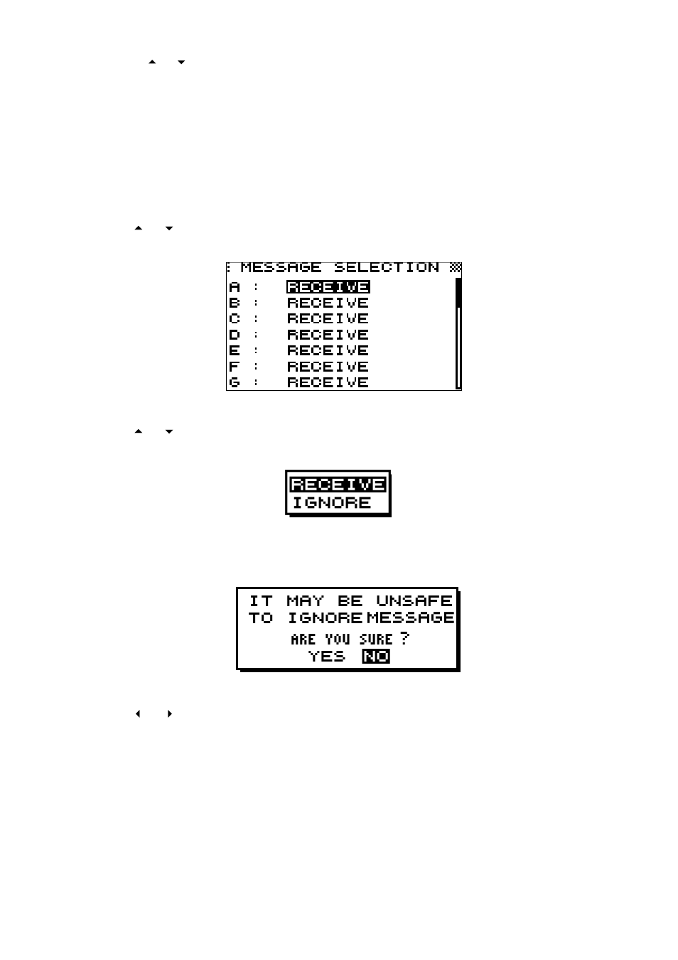 6 selecting messages | Furuno NX-300 User Manual | Page 26 / 65