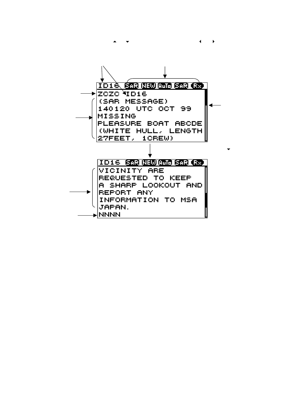 10 sample messages | Furuno NX-300 User Manual | Page 32 / 65