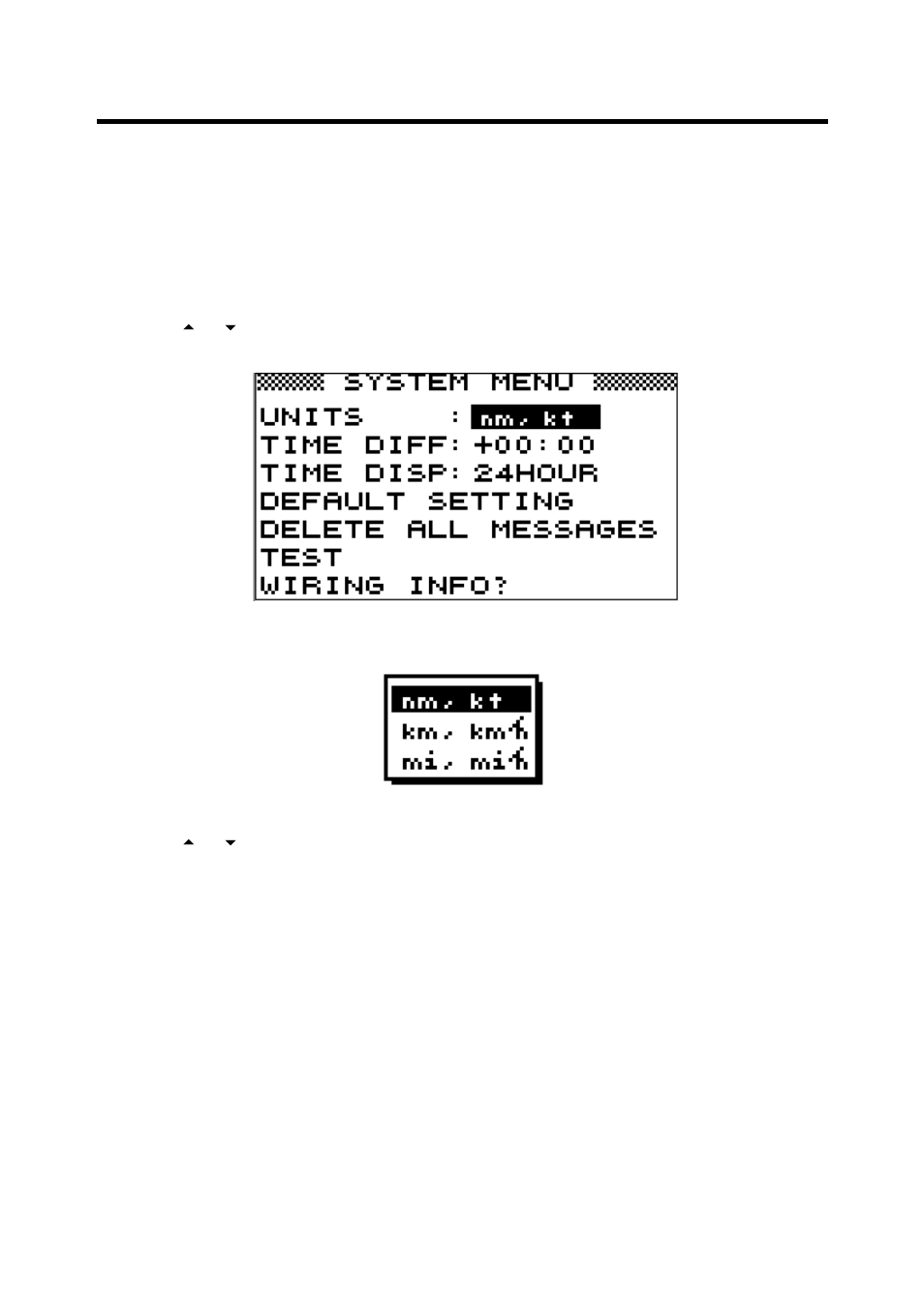 System menu, 1 units of measurement | Furuno NX-300 User Manual | Page 35 / 65
