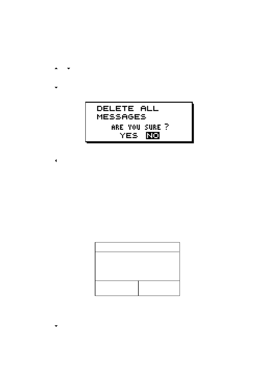 5 delete all messages, 6 user display of navigation data, Large left right | Furuno NX-300 User Manual | Page 38 / 65