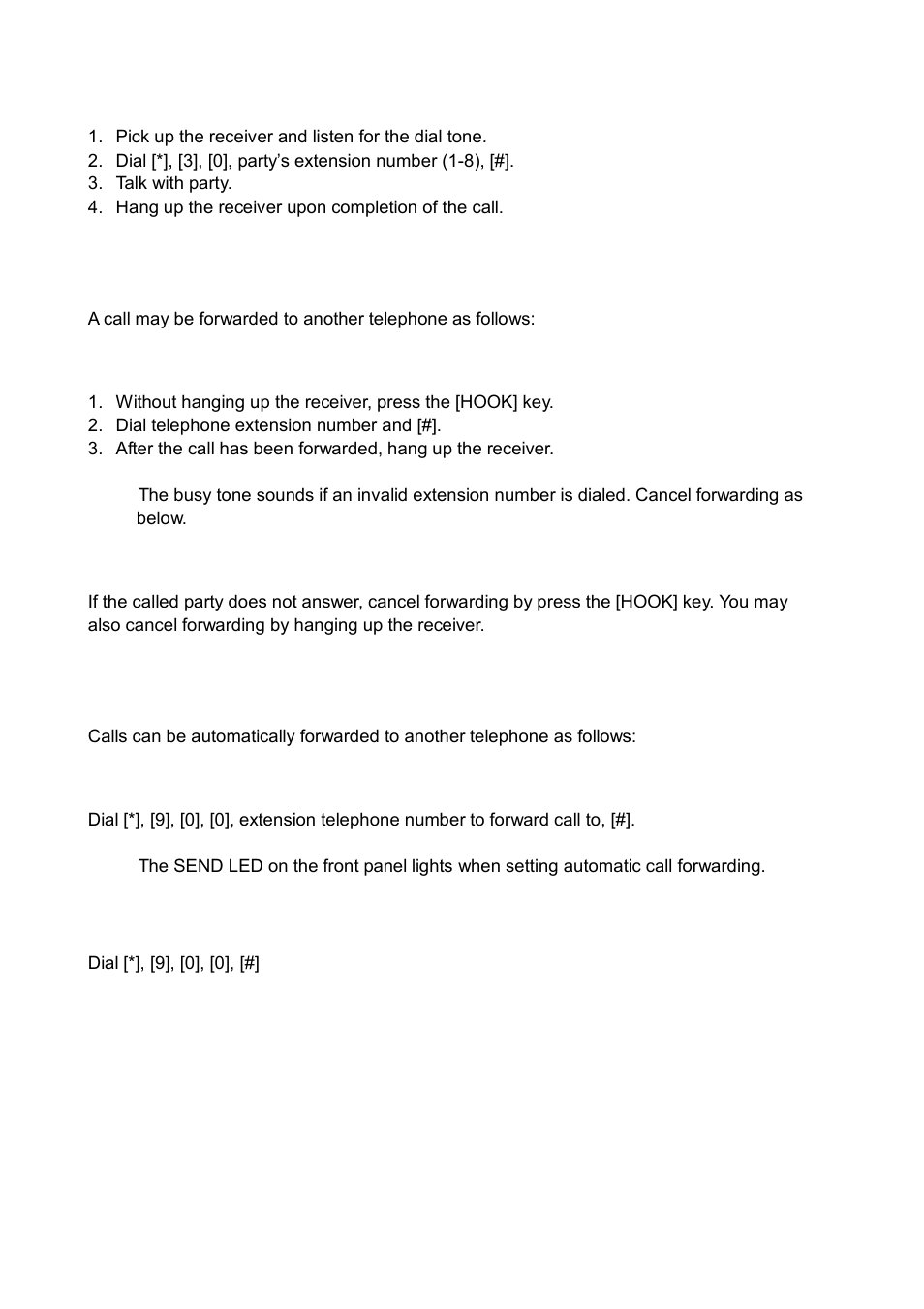 5 forwarding a call, 6 automatic call forwarding | Furuno MULTI-COMMUNICATION UNIT IB-782 User Manual | Page 12 / 22