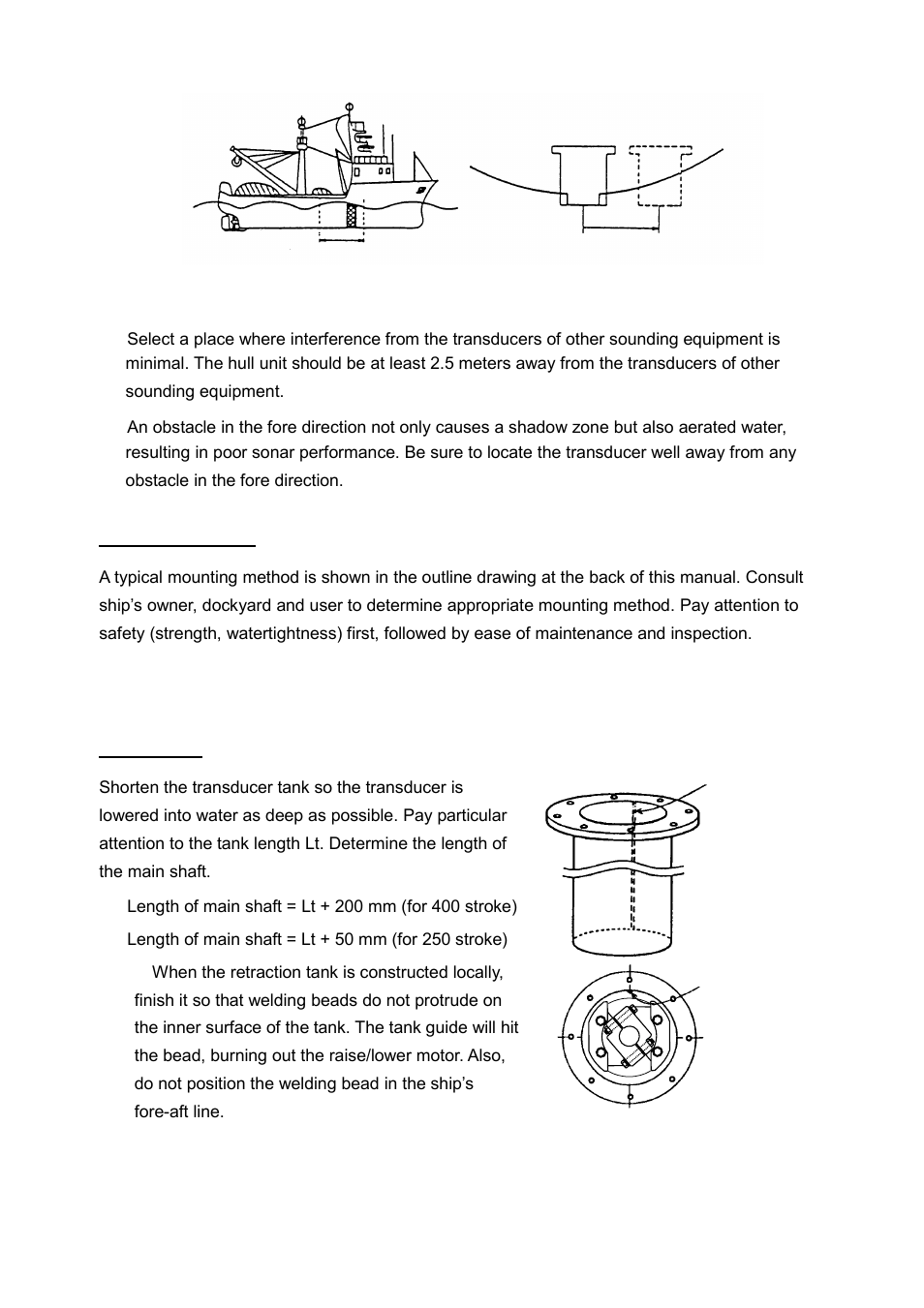 3 transducer tank | Furuno SEARCHLIGHT CH-250 User Manual | Page 17 / 79