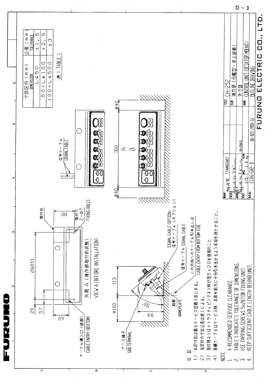 Furuno SEARCHLIGHT CH-250 User Manual | Page 60 / 79