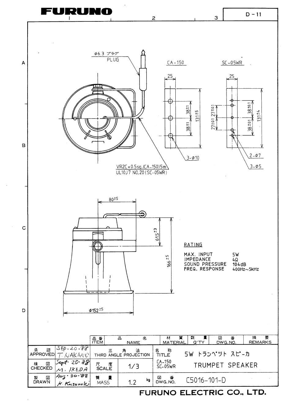 Furuno SEARCHLIGHT CH-250 User Manual | Page 69 / 79
