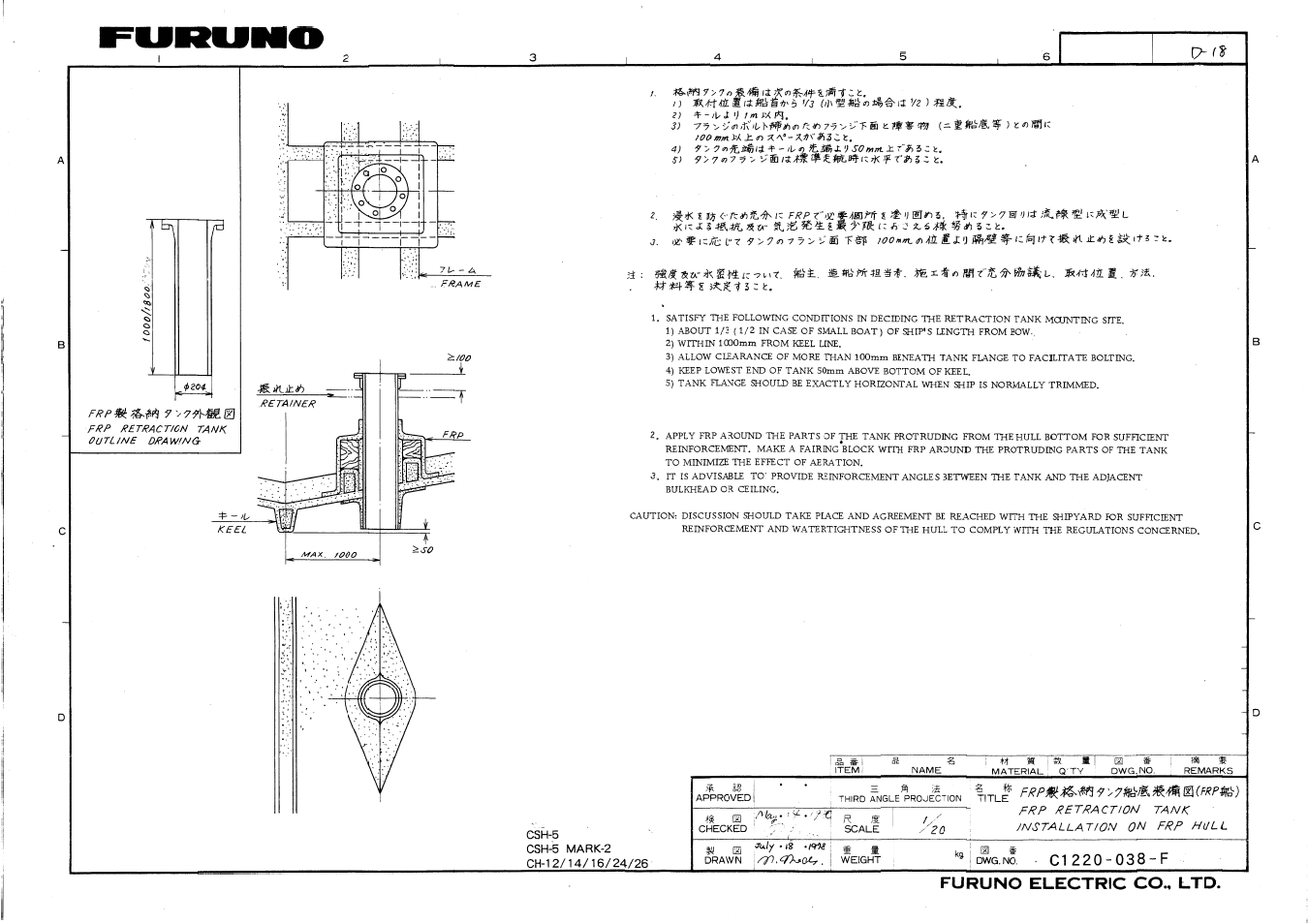 Furuno SEARCHLIGHT CH-250 User Manual | Page 76 / 79