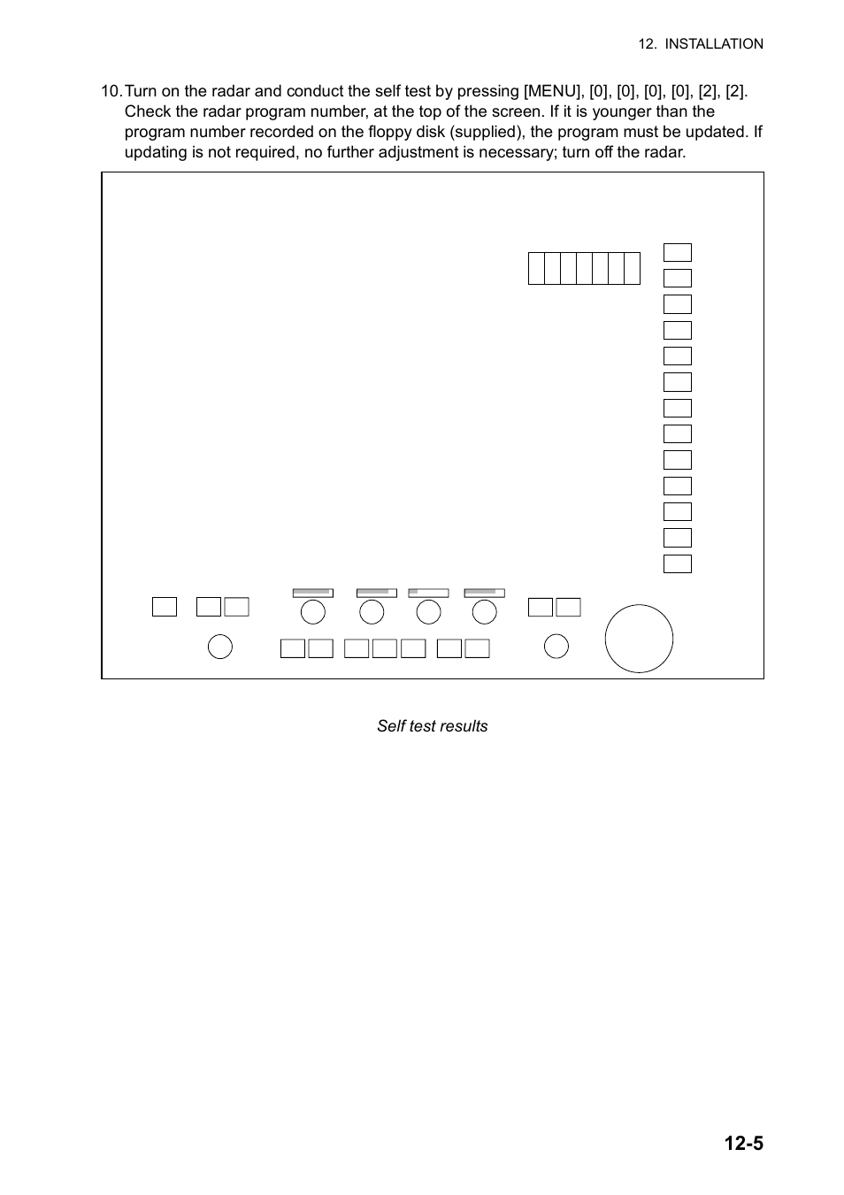 Self test results | Furuno RP180 User Manual | Page 86 / 100