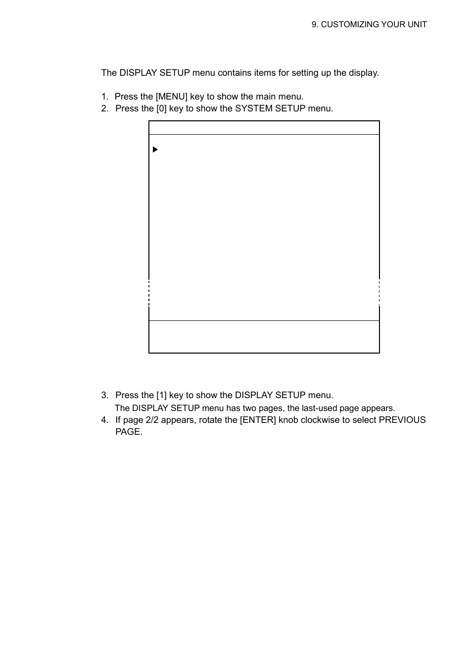 3 display setup menu | Furuno GP-3500F User Manual | Page 125 / 246