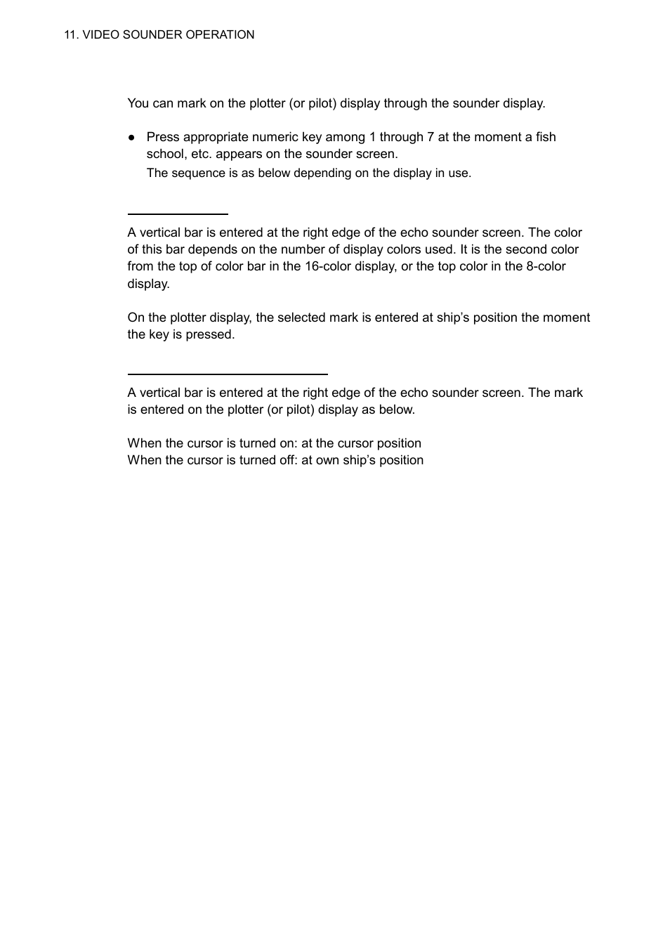 6 entering mark on the display | Furuno GP-3500F User Manual | Page 190 / 246