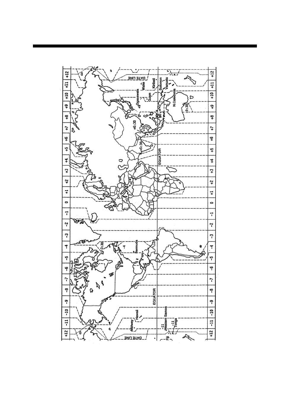 World time chart | Furuno GP-3500F User Manual | Page 237 / 246