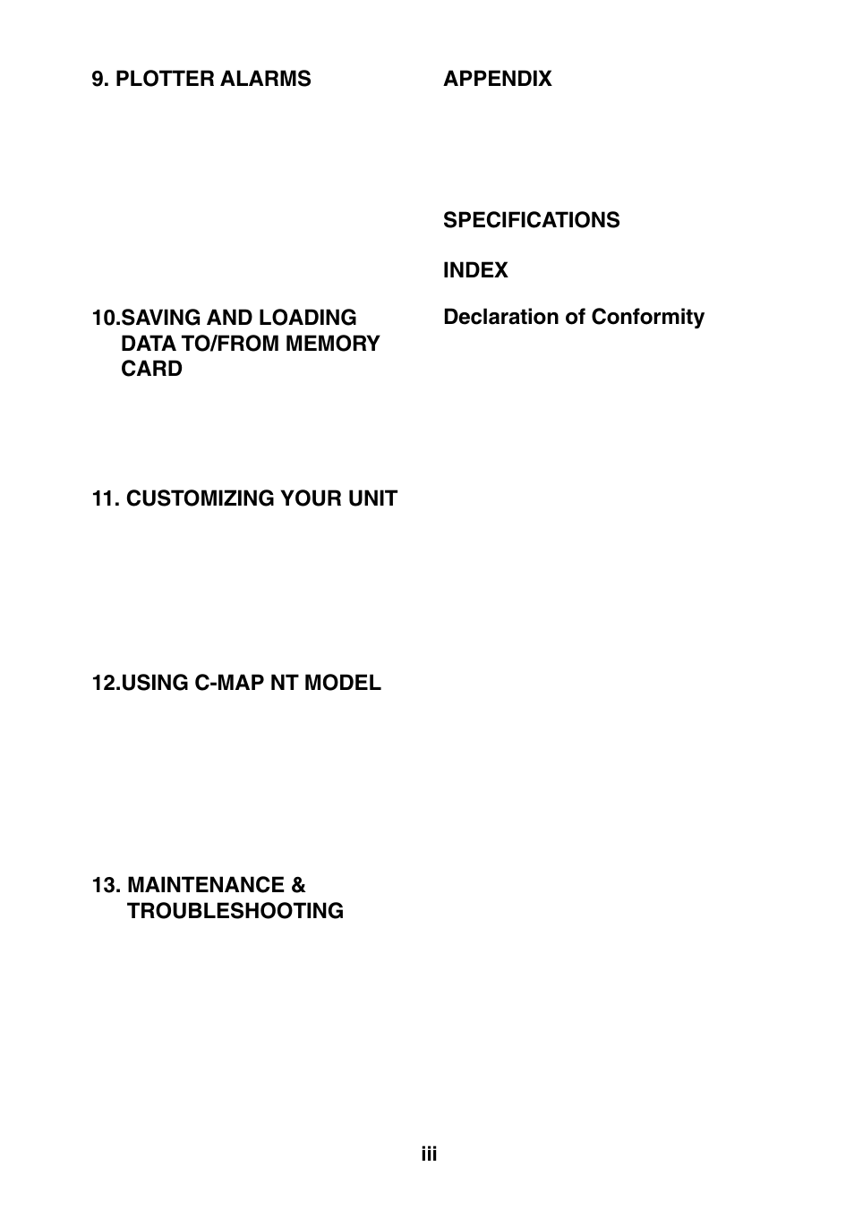 Foreword, System configuration, 6 erasing all track -4 | Furuno GP-1650F User Manual | Page 5 / 109