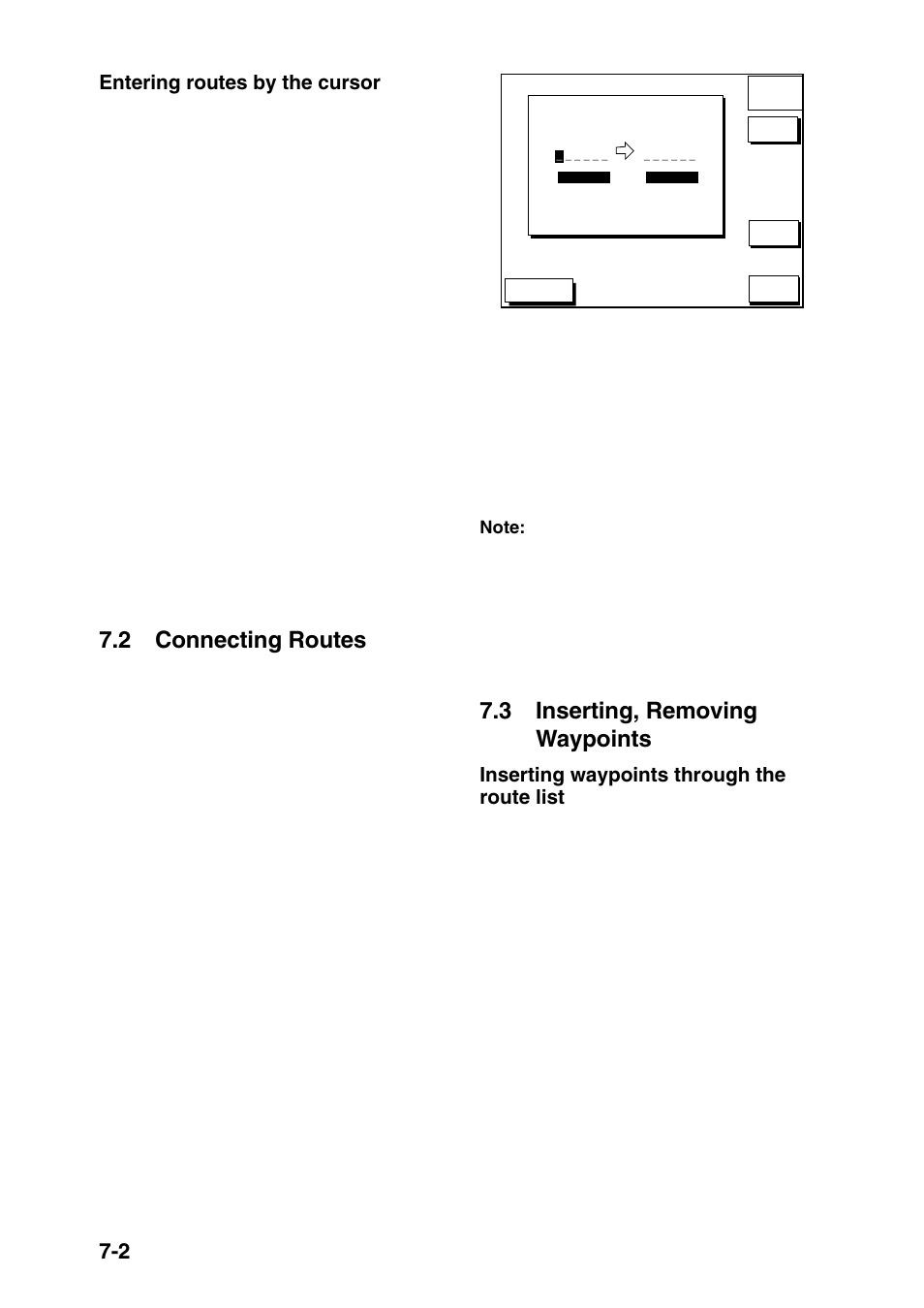 2 connecting routes, 3 inserting, removing waypoints | Furuno GP-1650F User Manual | Page 50 / 109