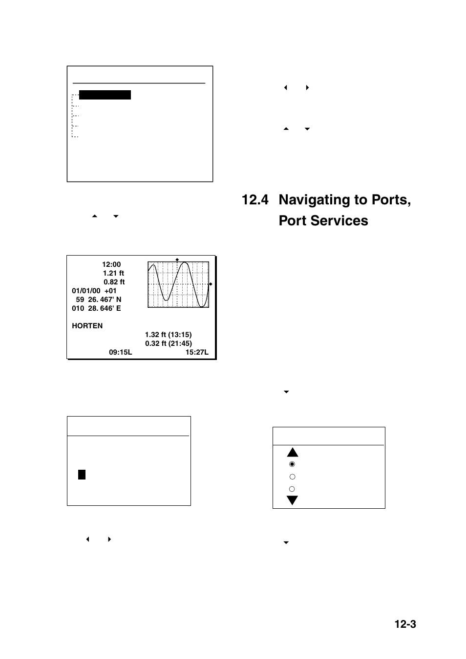 4 navigating to ports, port services | Furuno GP-1650F User Manual | Page 85 / 109