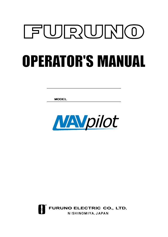 Furuno AUTOPILOT NAVPILOT-500 User Manual | 73 pages