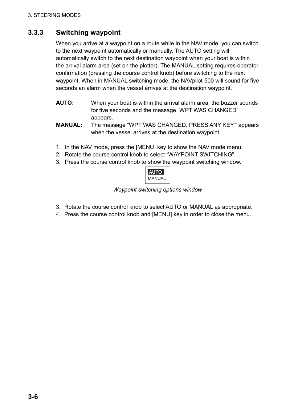 Furuno AUTOPILOT NAVPILOT-500 User Manual | Page 22 / 73