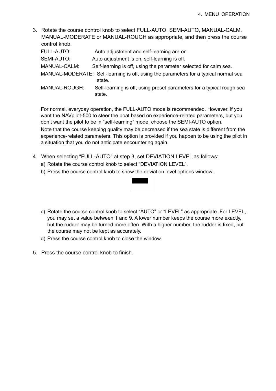 Furuno AUTOPILOT NAVPILOT-500 User Manual | Page 41 / 73