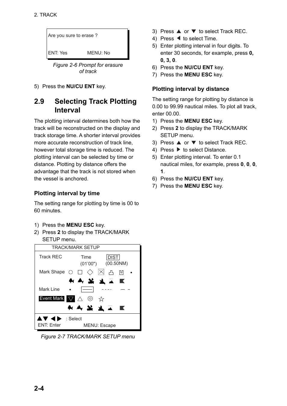 9 selecting track plotting interval | Furuno GPS NAVIGATOR GP-150 User Manual | Page 18 / 103