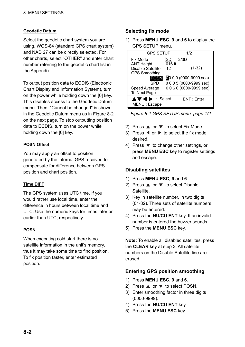 Furuno GPS NAVIGATOR GP-150 User Manual | Page 50 / 103