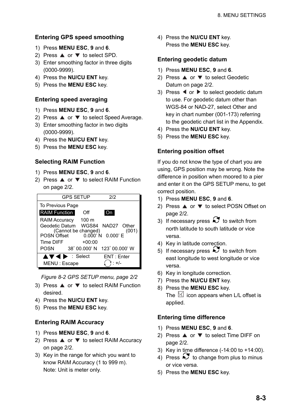 Furuno GPS NAVIGATOR GP-150 User Manual | Page 51 / 103