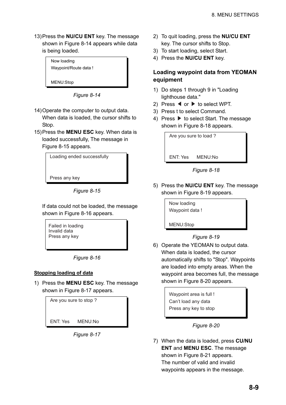 Furuno GPS NAVIGATOR GP-150 User Manual | Page 57 / 103