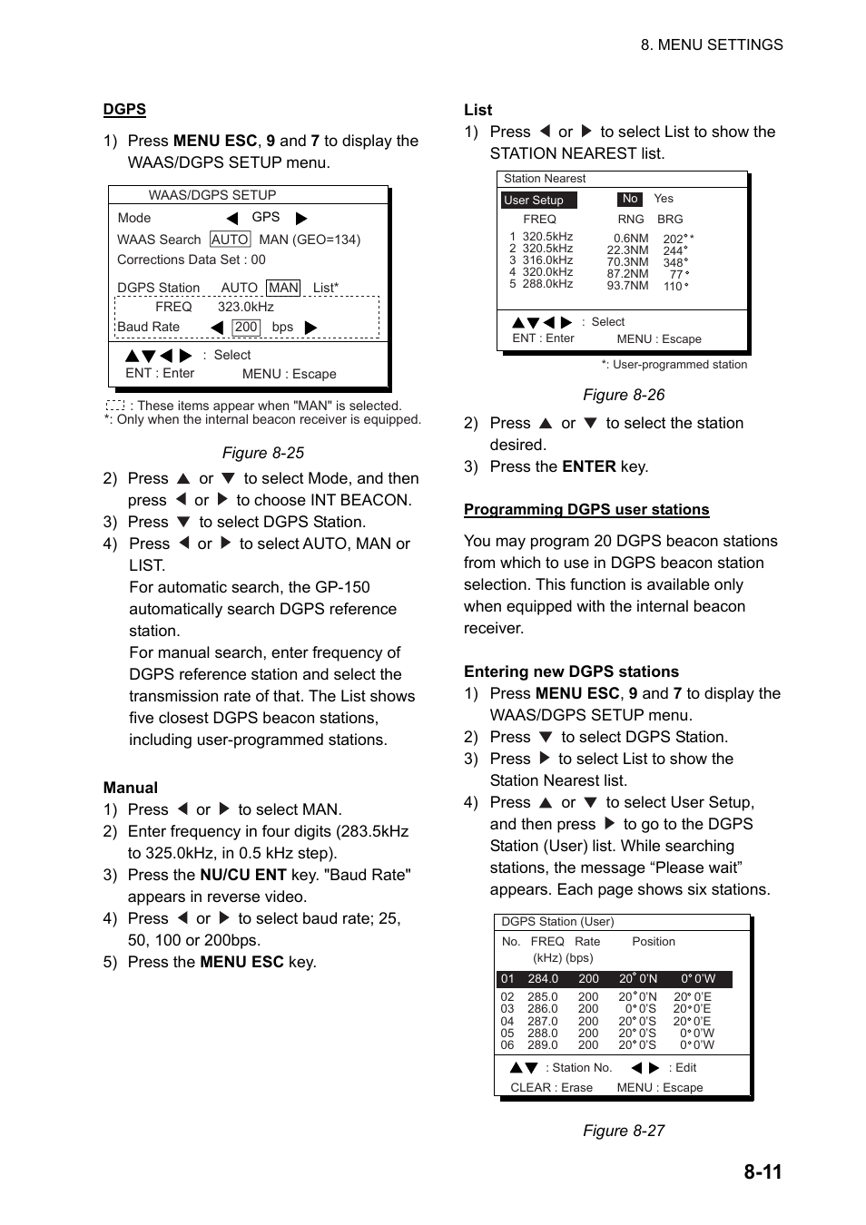 Furuno GPS NAVIGATOR GP-150 User Manual | Page 59 / 103