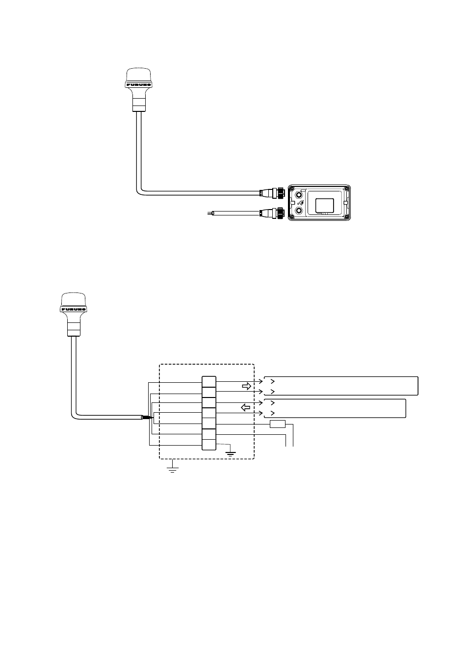 5 connecting to furuno multi display rd-30, Connecting to other type of equipment | Furuno GP-310B User Manual | Page 9 / 16