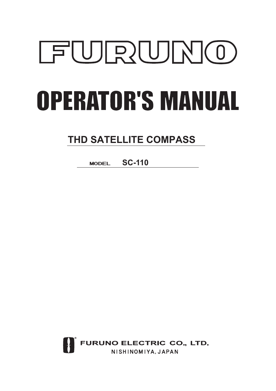 Furuno SC-110 User Manual | 93 pages