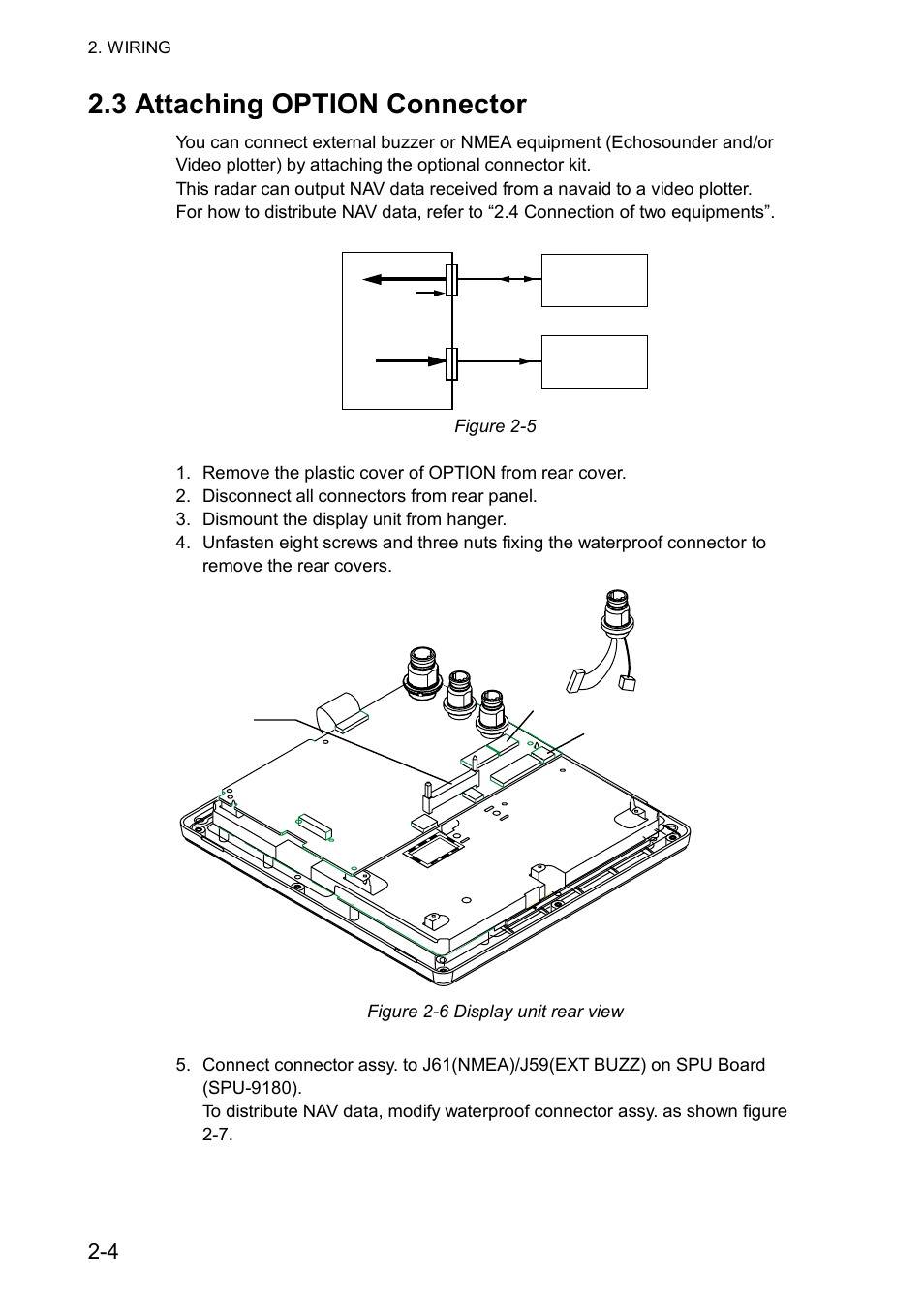 3 attaching option connector | Furuno 851 MARK-2 User Manual | Page 21 / 37
