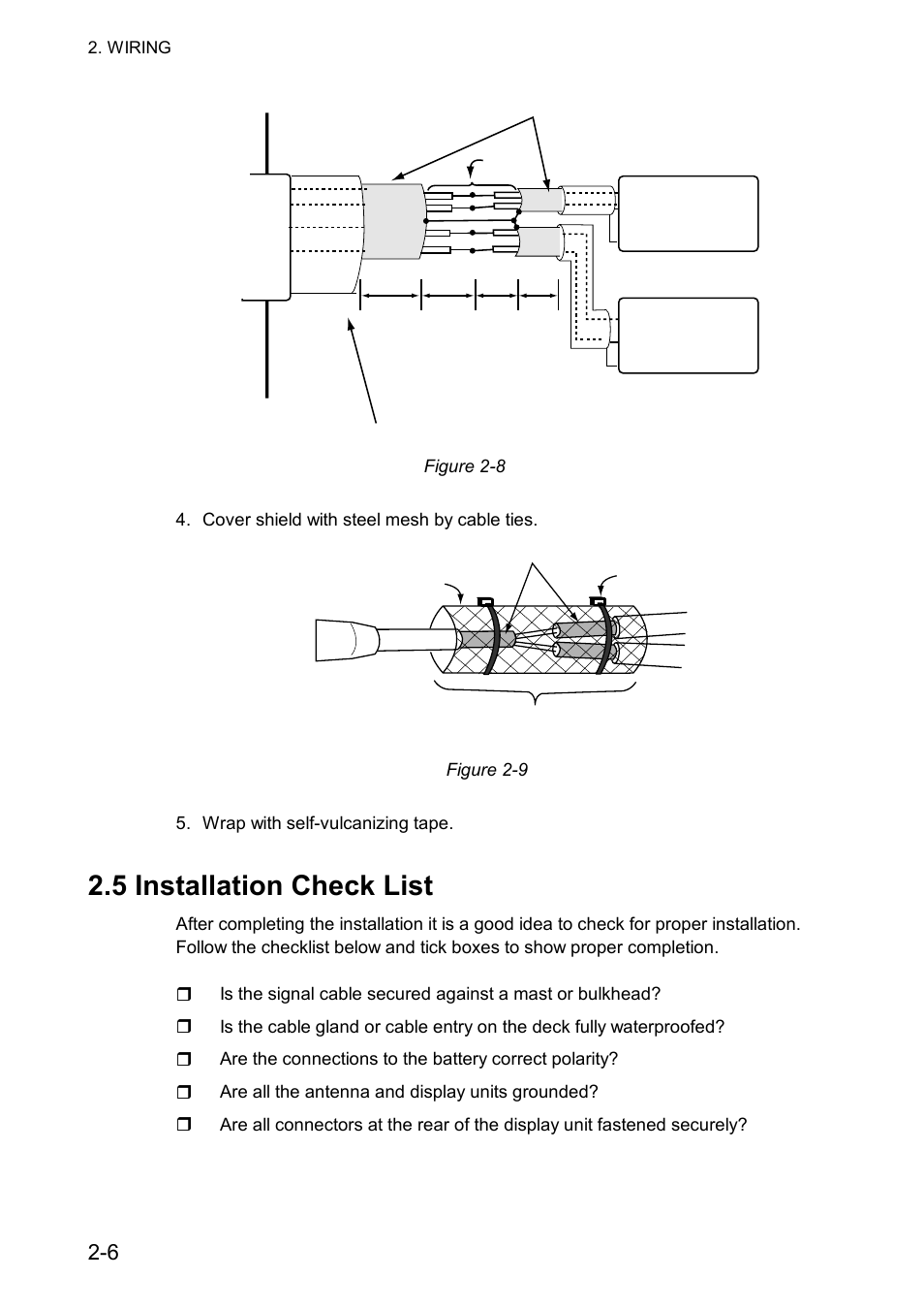 5 installation check list | Furuno 851 MARK-2 User Manual | Page 23 / 37