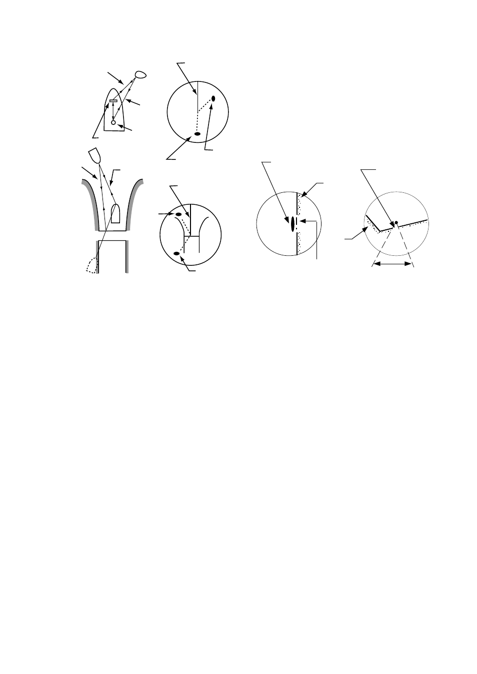 4 blind and shadow sectors, Figure 4-3 indirect echoes, Figure 4-4 blind and shadow sectors | Furuno 1832 User Manual | Page 32 / 63