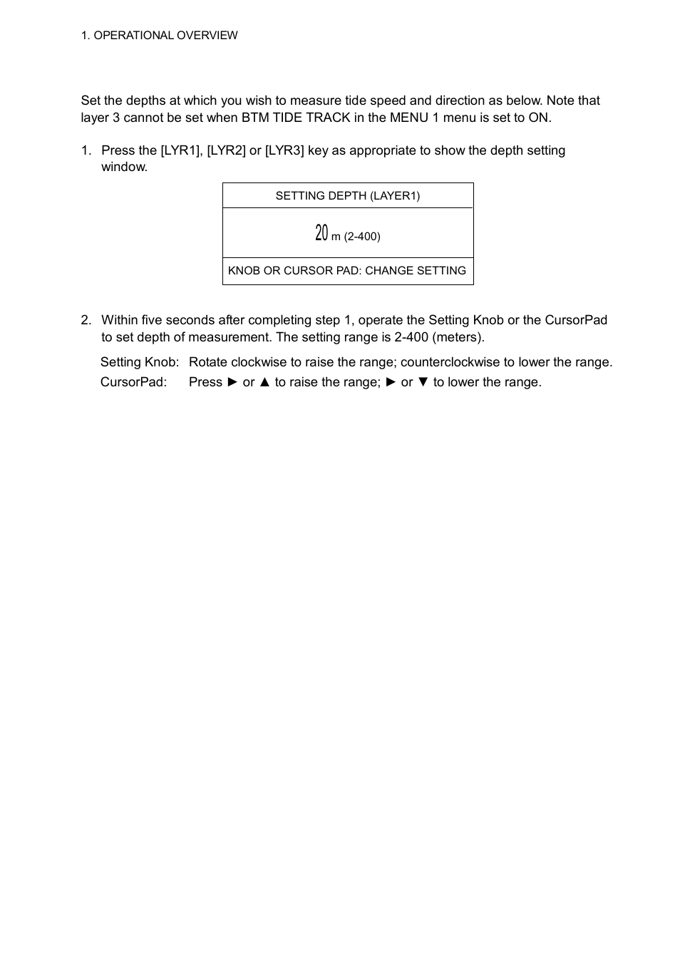 5 setting measuring depths | Furuno CI-68 User Manual | Page 18 / 72