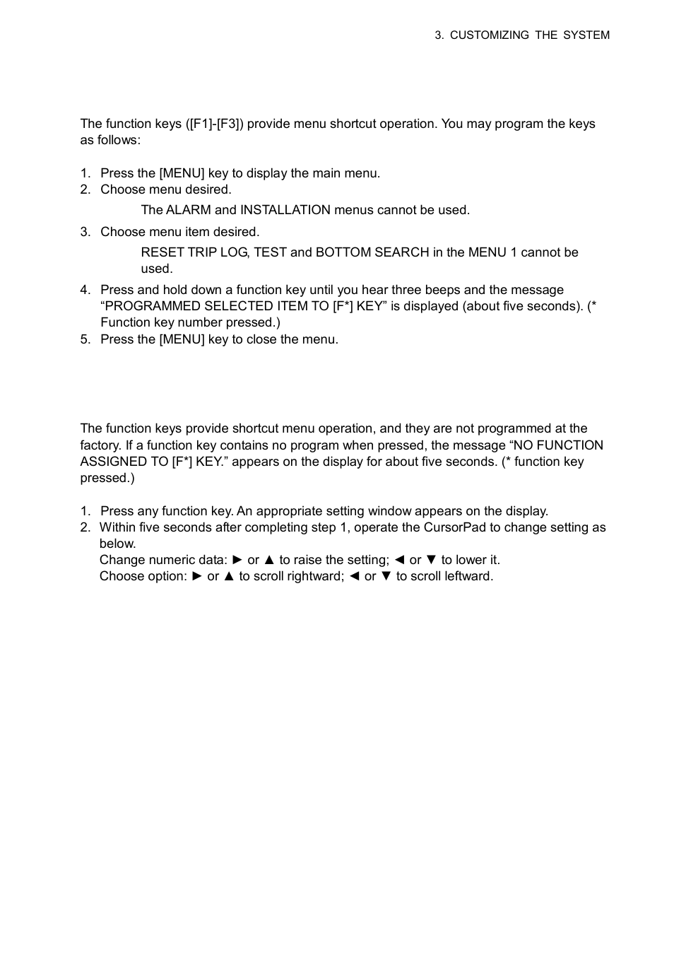 2 function keys | Furuno CI-68 User Manual | Page 35 / 72