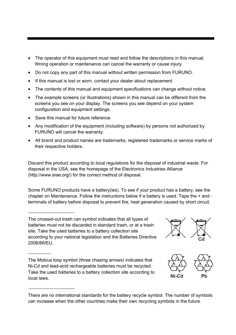 Safety instructions, Important notices | Furuno GP-320B User Manual | Page 3 / 20