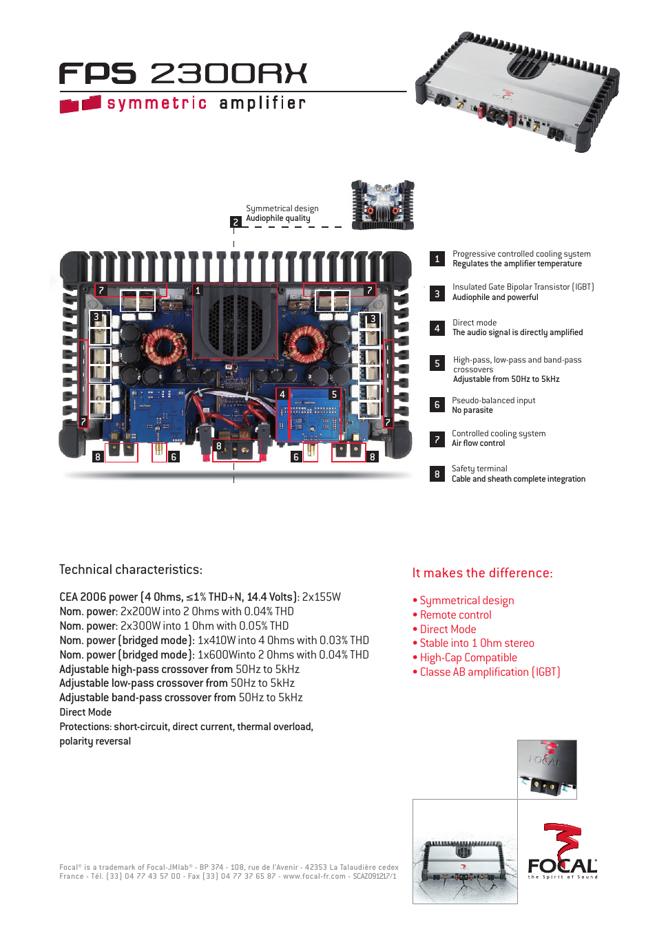 Focal FPS 2300RX User Manual | 1 page