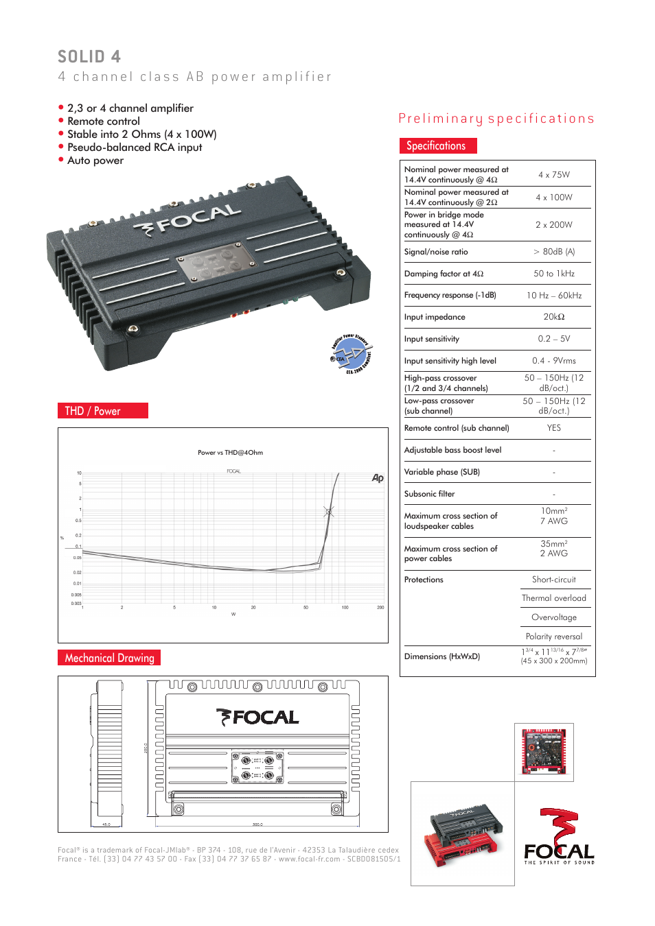 Focal Solid 4 User Manual | 1 page