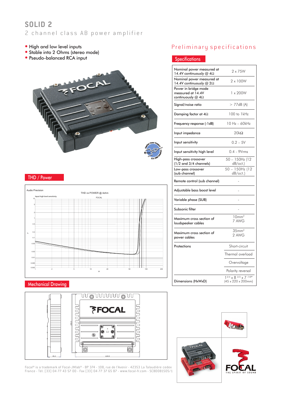 Focal SOLID 2 User Manual | 1 page
