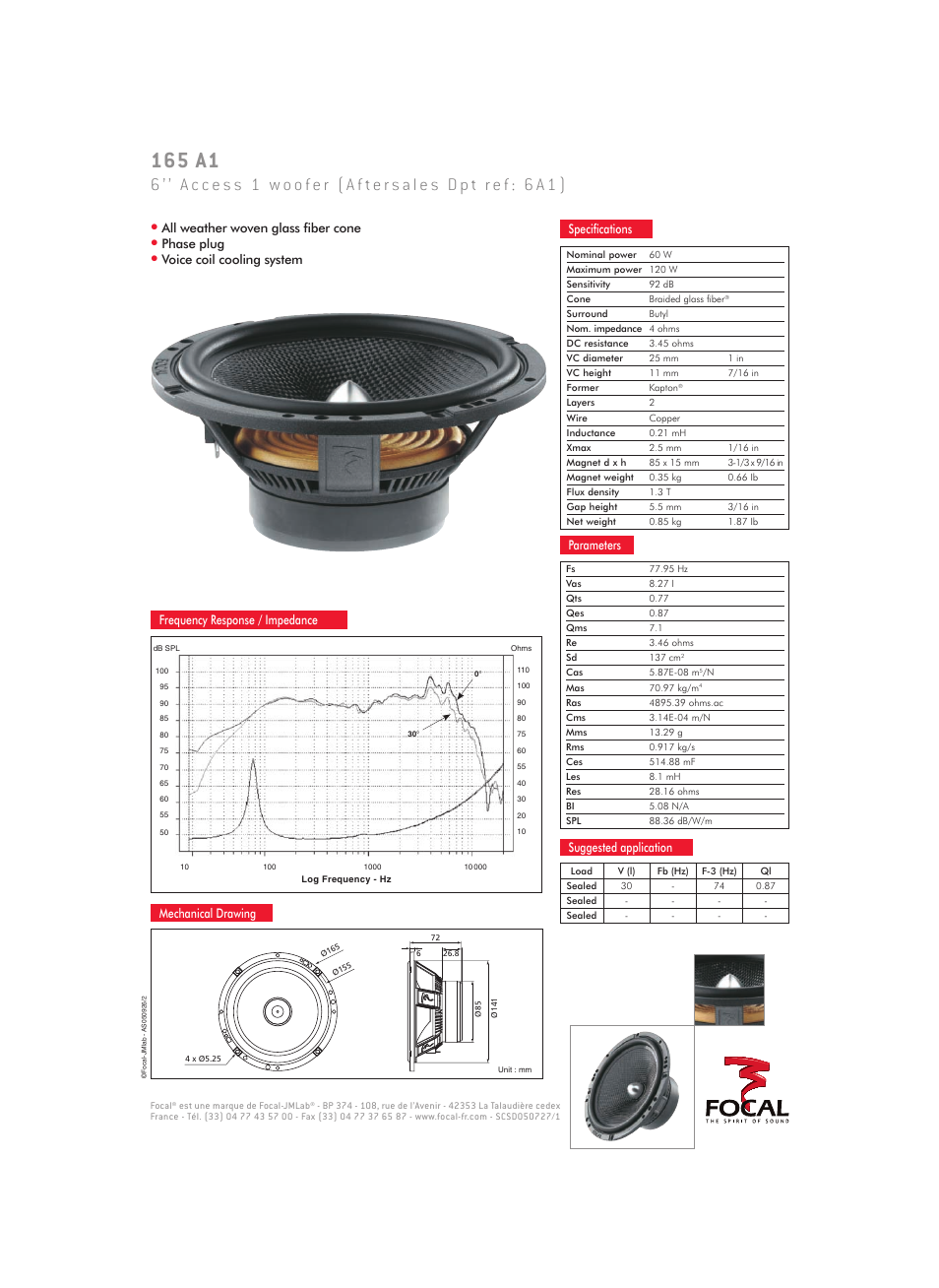 Focal Access 1 165 A1 User Manual | 1 page