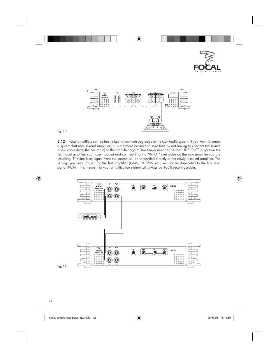 Installation | Focal FP 1.800 User Manual | Page 12 / 52