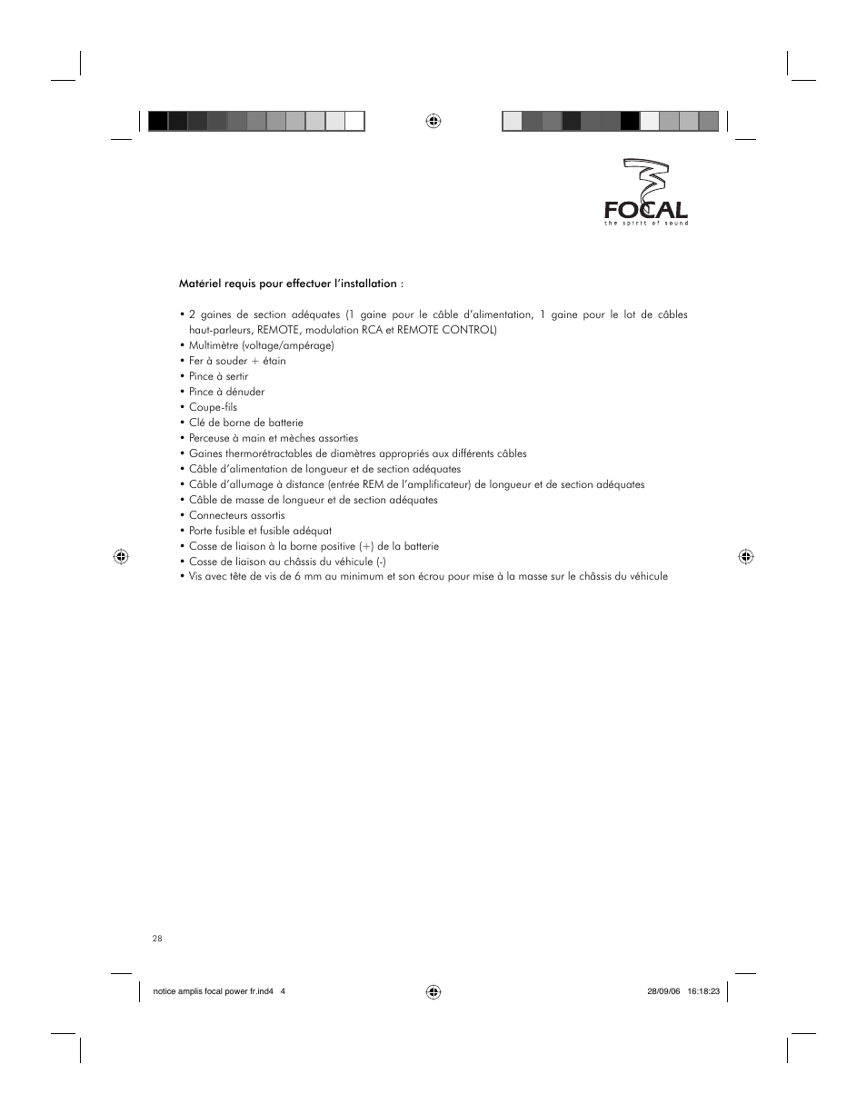 Avant-propos | Focal FP 1.800 User Manual | Page 28 / 52