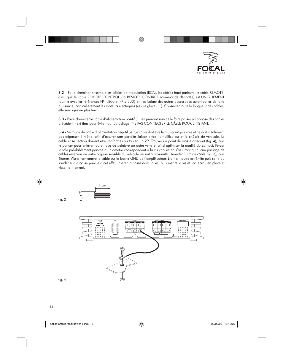 Installation | Focal FP 1.800 User Manual | Page 32 / 52