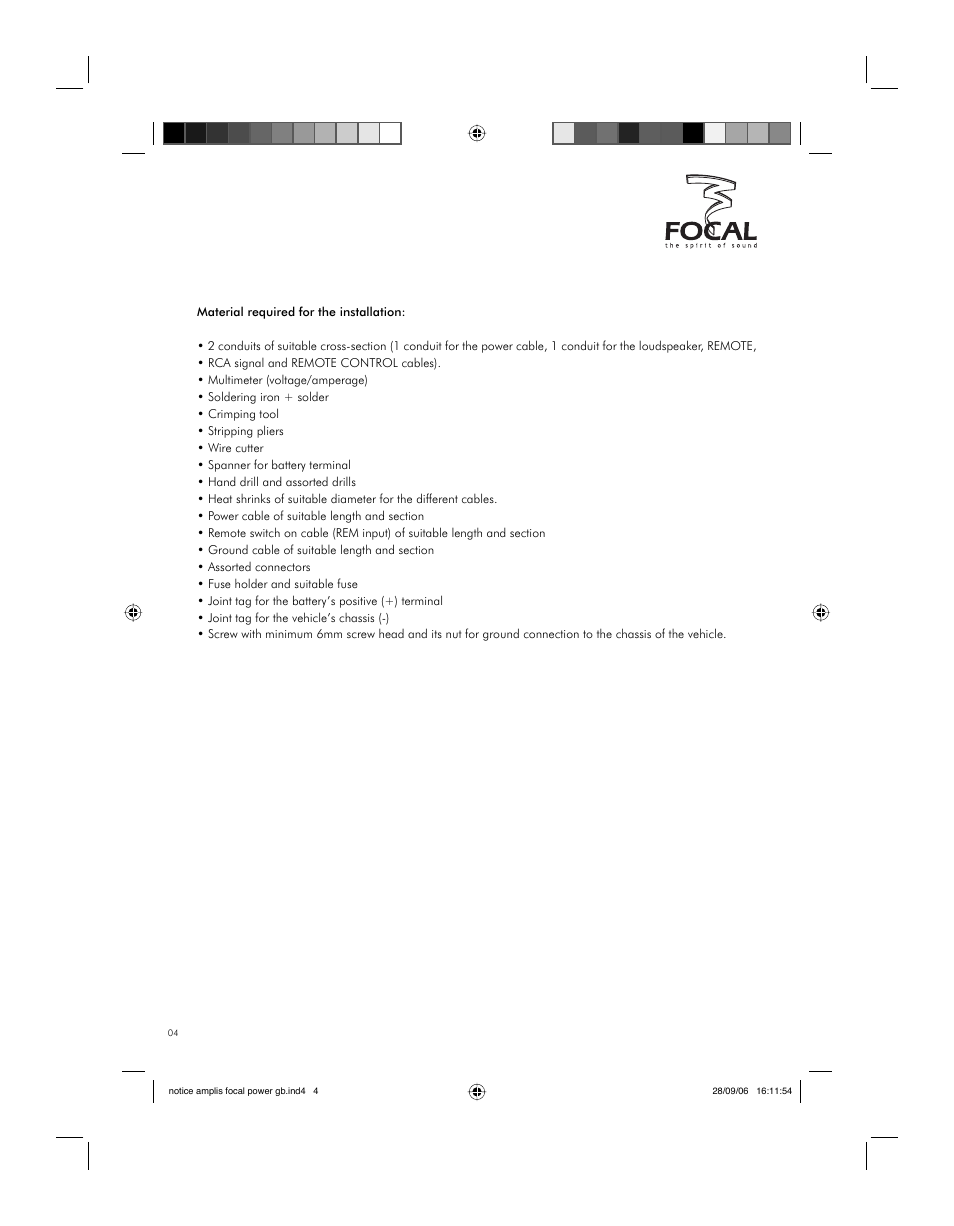 Focal FP 1.800 User Manual | Page 4 / 52