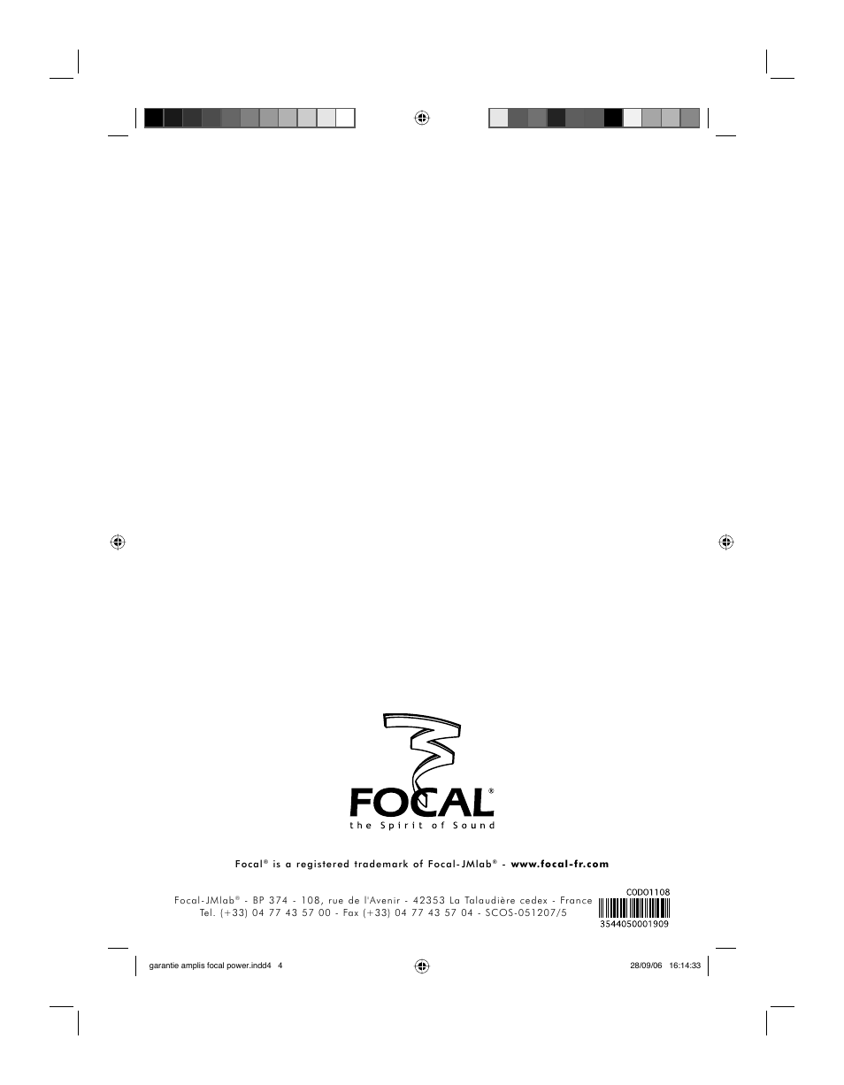 Focal FP 1.800 User Manual | Page 52 / 52