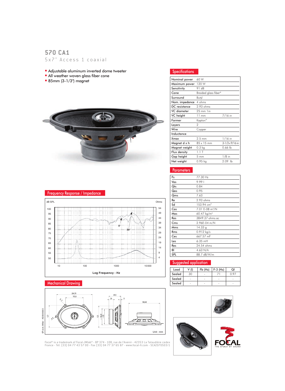 Focal Access 1 570 CA1 User Manual | 1 page