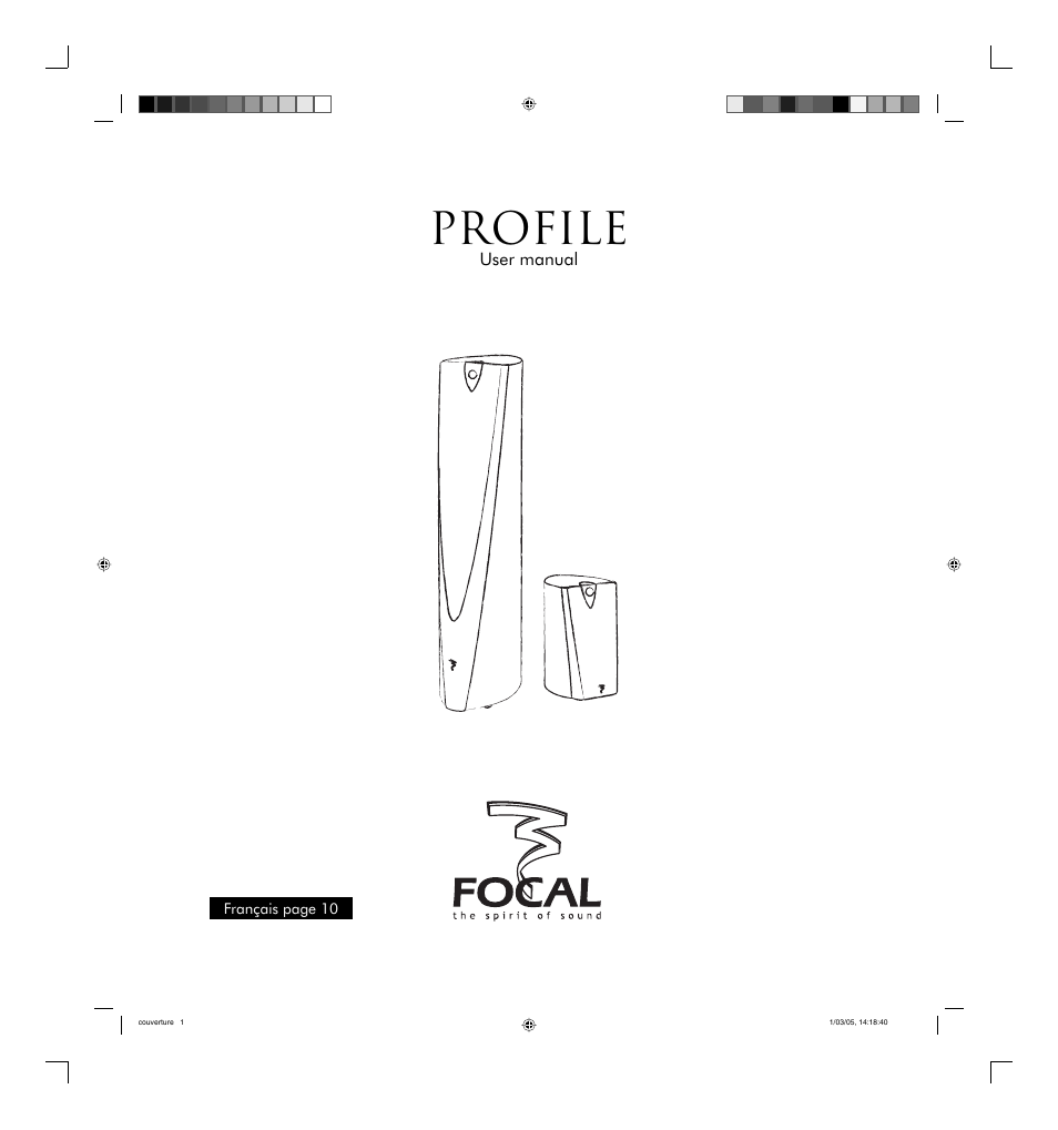 Focal PROFILE Portable Speaker User Manual | 9 pages