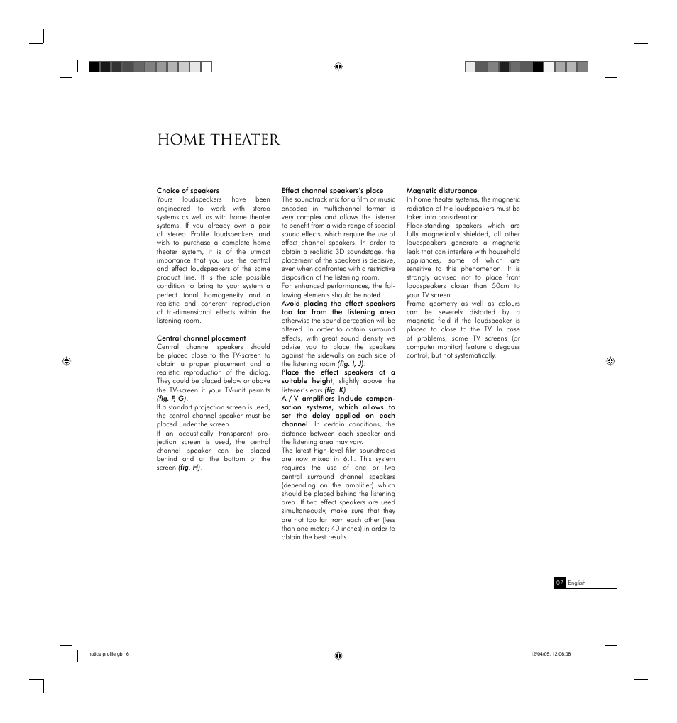 Home theater | Focal PROFILE Portable Speaker User Manual | Page 7 / 9