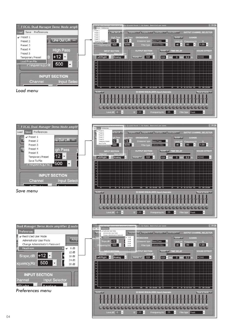 Focal DUAL MANAGER User Manual | Page 4 / 17