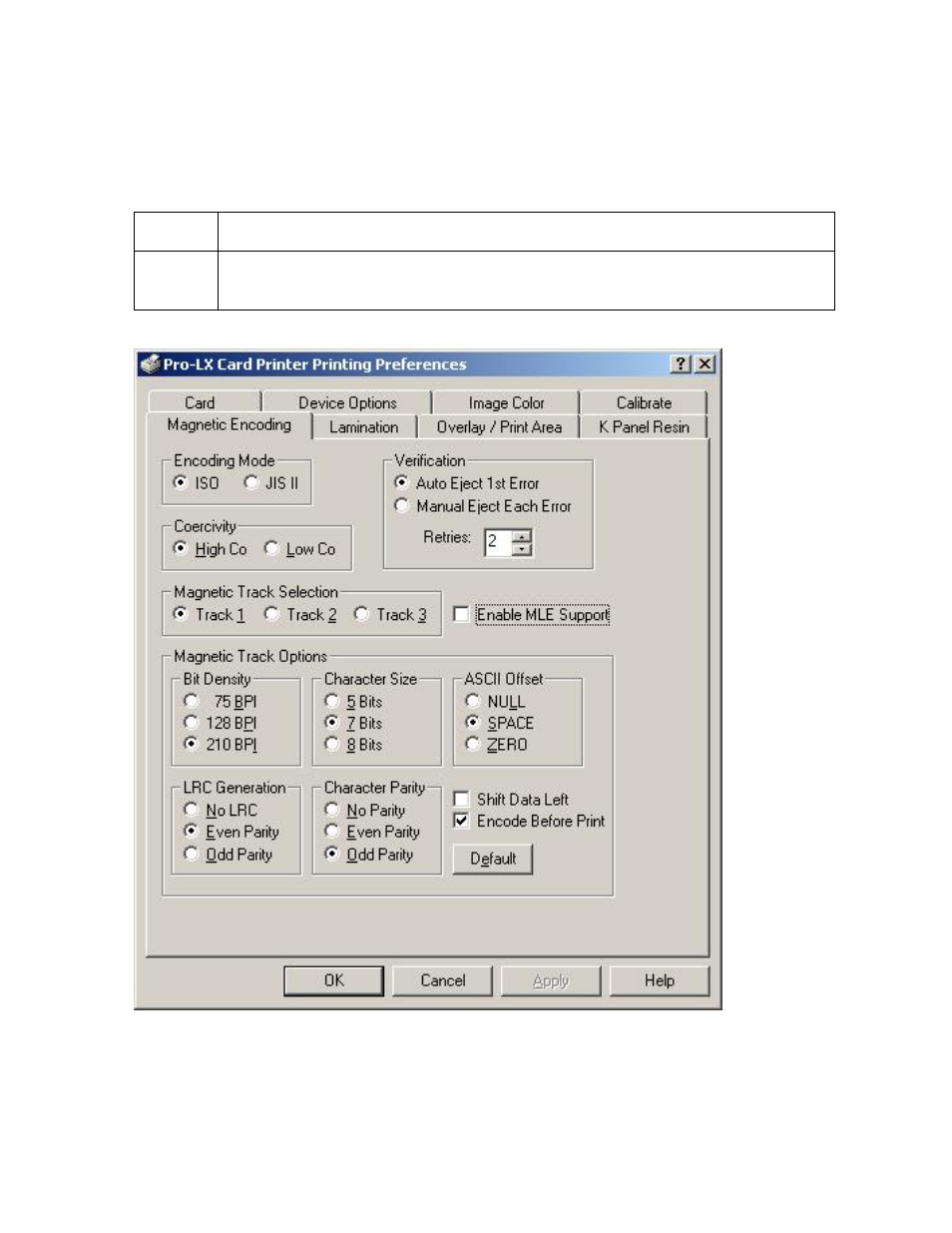 Using the magnetic encoding tab | FARGO electronic Pro-LX Laminating Card Printer/Encoder User Manual | Page 118 / 228