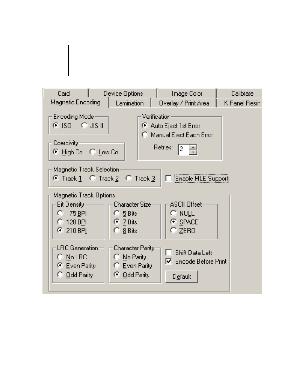 FARGO electronic Pro-LX Laminating Card Printer/Encoder User Manual | Page 119 / 228