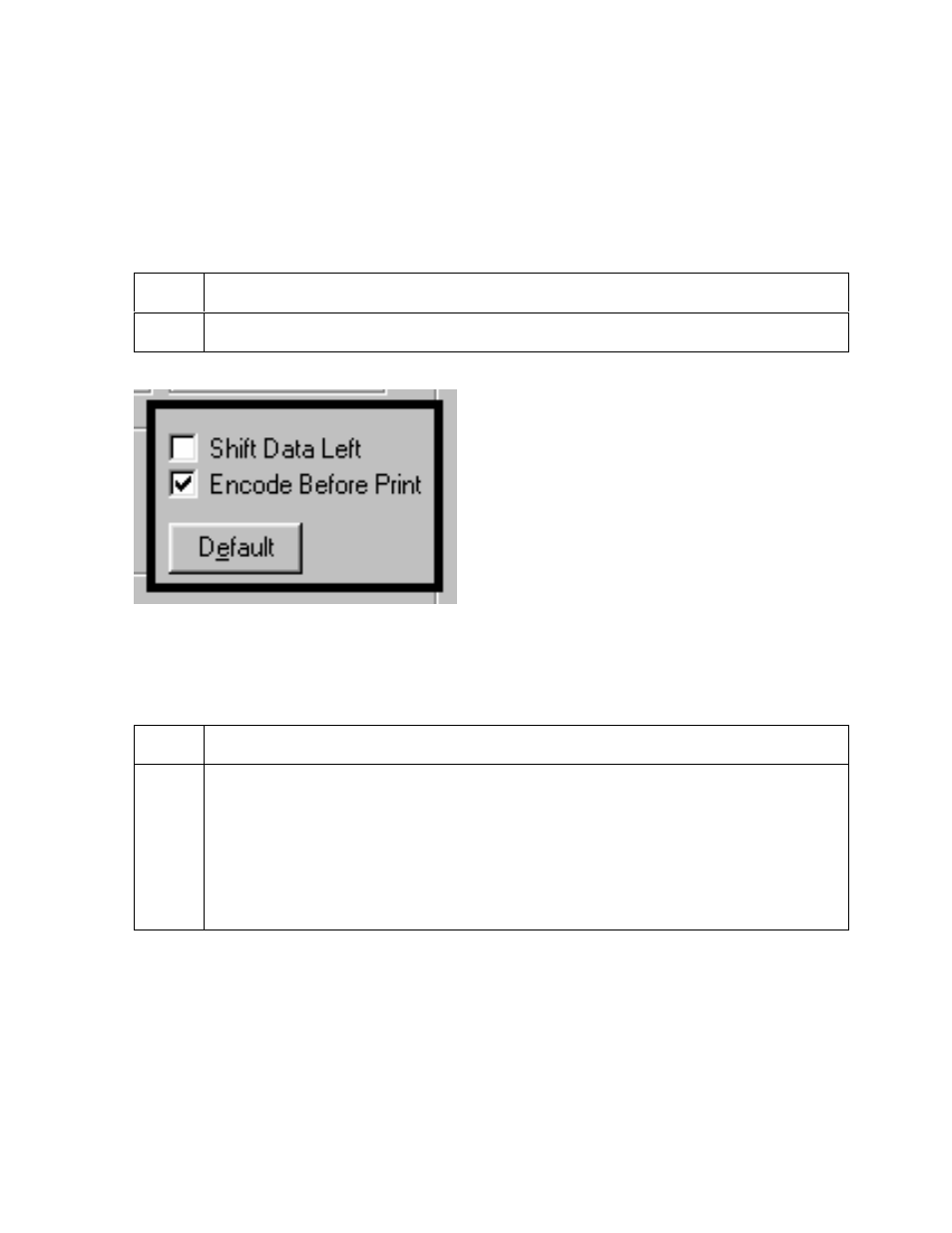 Using the shift data left checkbox, Using the encode before print checkbox | FARGO electronic Pro-LX Laminating Card Printer/Encoder User Manual | Page 129 / 228